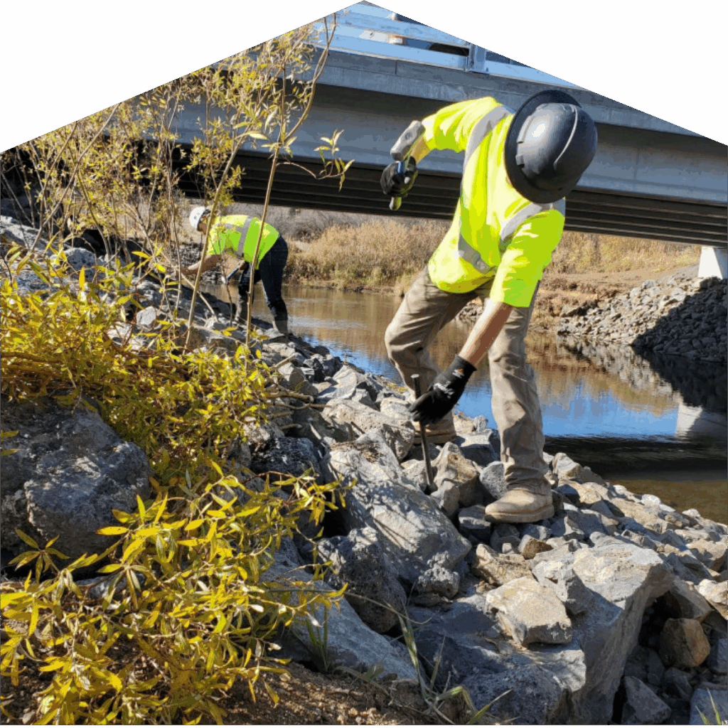 Syman team working on a SWPPP plan